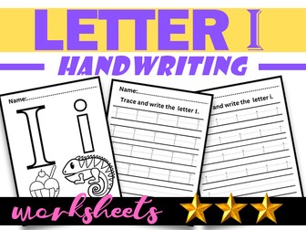 Beginning with the Letter I|Letter I Recognition and Handwriting|Letter formation Tracing