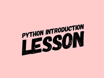 FREE Python lesson - Introduction to Python
