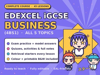 Edexcel iGCSE Business (4BS1) Full Course