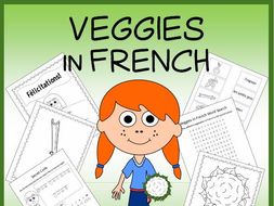 French Vegetables Vocabulary Sheets, Worksheets and Matching Game