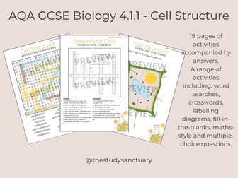 Cell Structure Activities - AQA GCSE Biology 4.1.1