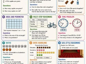 KS2 SATs Reasoning Questions and Answers Sheet 1