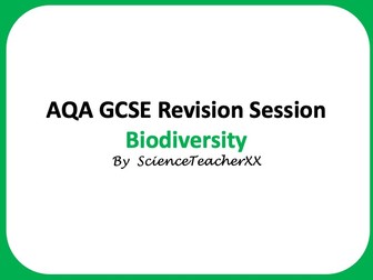 AQA GCSE Biodiversity Revision Session