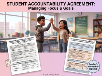 The Accountability Partner Agreement: Student Focus & Anti-Distraction Contract (With Answer Key)