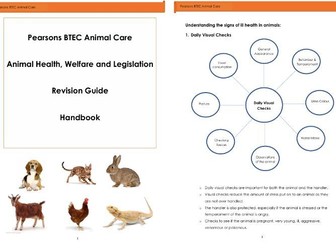 Pearson BTEC Animal Care Revision Guide and Handbook