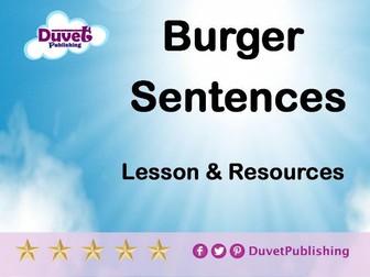 Burger Sentences Lesson & Resources