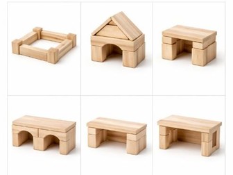 Block play- farm animal shelters
