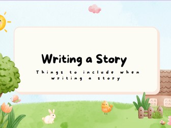 Story Writing Features Recap Lesson