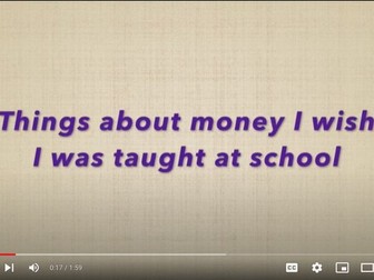 Teenager Money Course: 12 school money lessons