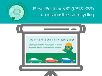 Global Car Recycling Day PowerPoint KS2 Resource