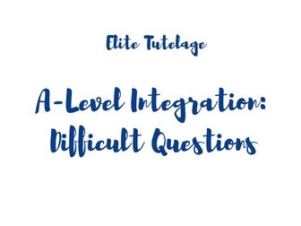 Difficult Integration Questions
