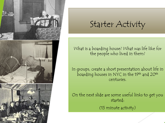 'The Furnished Room' Teacher's Pack