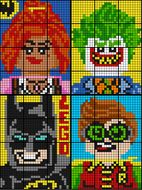 Colouring by Ratio Application, Lego Batman BUNDLE (four 12-sheet collaborative math mosaics)