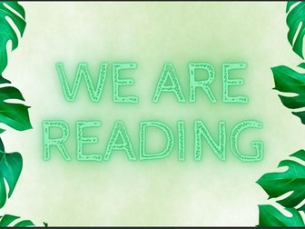 We are reading poster - Jungle theme