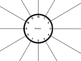 Revision Clock - editable template