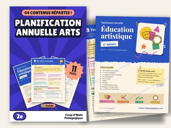 French Year Long Plan Grade 2 Ontario Arts | Planification annuelle Arts 2e