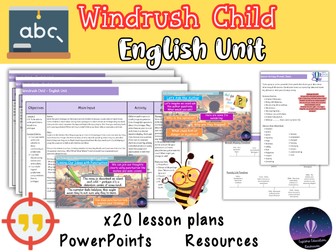 Windrush Child English Unit – 20 Writing Lessons (KS2 | Year 5 & 6)