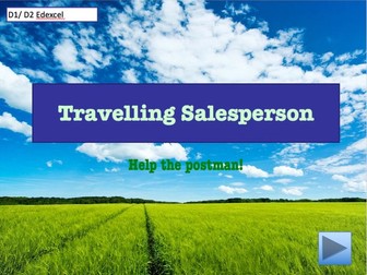 D1/ D2 - Travelling Salesperson game