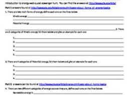 Introduction to energy web quest