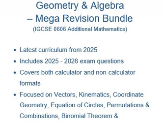 0606 Vectors Kinematics Geo Algebra Pack