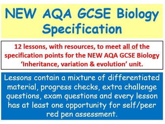 NEW AQA GCSE Biology - 'Inheritance, Variation & Evolution' lessons