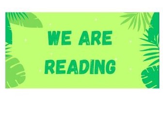 We are reading poster - Jungle theme