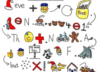 STORYMAP The Jolly Christmas Postman for EYFS/KS1 Shortened story using icons
