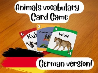 Vocabulary UNO: Animals (German)