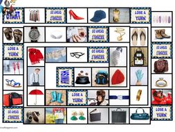 Clothing, Accessories, Footwear and Jewelry Animated Board Game