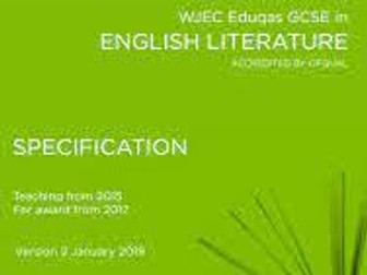 English Eduqas Revision sessions