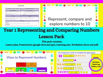 Year 1 Represent and Compare Numbers to 10