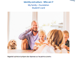 Edexcel French GCSE - Photocards - My family (2018)