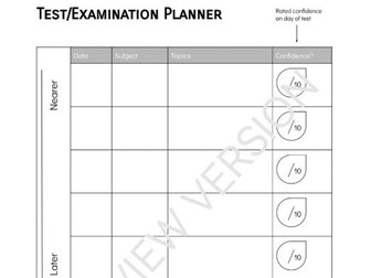 Test/Examination Planner