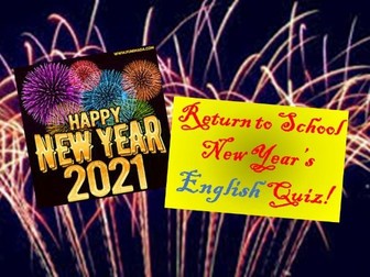 New Year 2021 English Quiz!