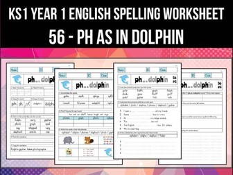 Spelling & Phonics Worksheet - f sound spelled PH