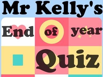 Mr Kelly's Fun Maths Reward Quiz 39