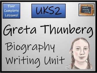 Year 5 or Year 6 Greta Thunberg Biography Writing Unit