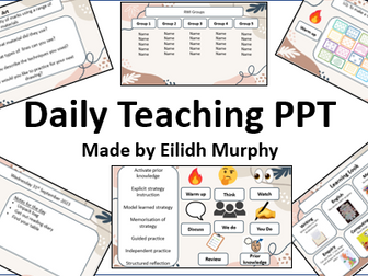 Daily Teaching PPT Templste