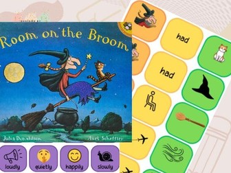 Room on the broom- colourful semantics- build a sentence