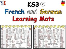 French and German KS3 Learning Mats