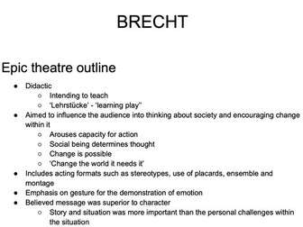Bertolt Brecht Key Information