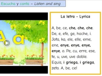 The alphabet - el alfabeto