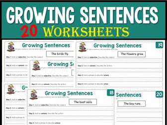 Building Sentences - Growing Sentences