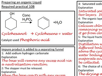 Required practical 10A and 10B revision mat