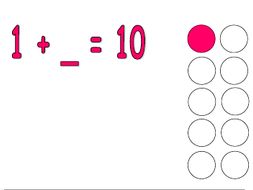 Simple Number Bonds to 10 Worksheets with Visual Support ...