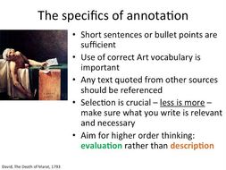 Sketchbook annotation advice