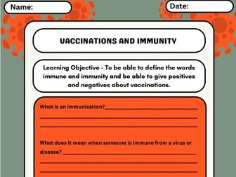 Immunisations and Immunity