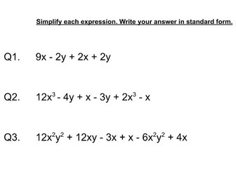 Algebra Simplifying + Guidance