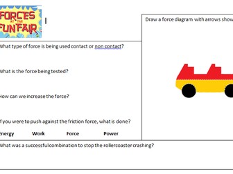 Forces mini circuit worksheets