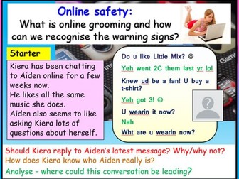 Online Grooming - Online Safety PSHE